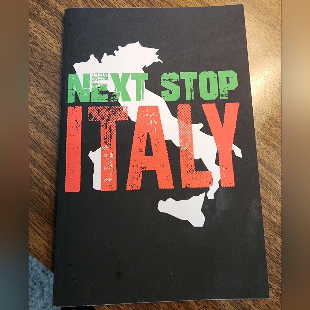 Next Stop Italy: blank lined writing journal 6x9 - NEW